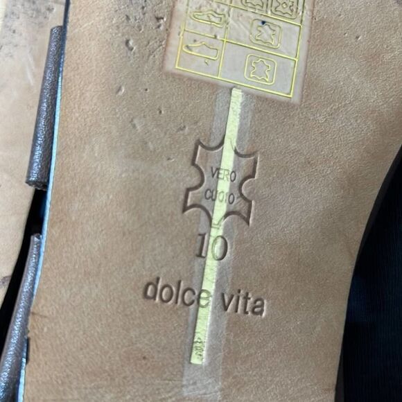 DOLCE VITA LEATHER TASSEL BRAIDED SANDALS SIZE 10 - Picture 6 of 8